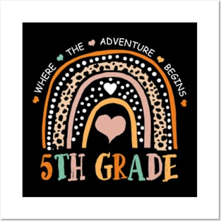 Leopard Rainbow 5th Grade Where The Adventure Begins Posters and Art